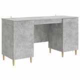 vidaXL Asztal Betonszürke Szerelt Fa 142,5 x 50 x 75 cm