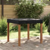 vidaXL Asztal Fedő 102 x 102 x 15 cm Négyzet Vízálló Fekete