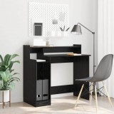 vidaXL Asztal Fekete tölgy 97 x 45 x 90 cm Szerelt Fa