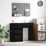 vidaXL Asztal Fekete tölgy Szerelt Fa 90 x 37.5 x 75 cm