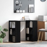vidaXL Asztal Fekete tölgy Szerelt Fa 90 x 50 x 75 cm