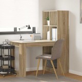 vidaXL Asztal Sonoma tölgy Szerelt Fa 122 x 67 x 145 cm