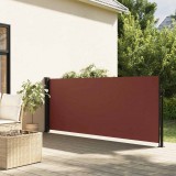vidaXL Barna behúzható oldalsó napellenző 100 x 500 cm