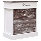 vidaXL Barna császárfa cipőszekrény 50 x 28 x 58 cm