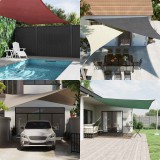 vidaXL Barna napellenző vitorla 7x5x5 m 100% poliészter Oxford