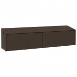 vidaXL Barna polyrattan kerti tárolóláda 220x50x58 cm