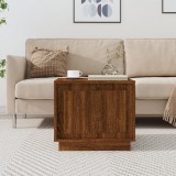 vidaXL Barna tölgyszínű szerelt fa dohányzóasztal 51x50x44 cm