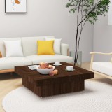 vidaXL Barna tölgyszínű szerelt fa dohányzóasztal 90x90x28 cm
