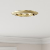 vidaXL Beépített Spotlámpák 24 db Kerek GU10 Arany Ø90 mm Acél