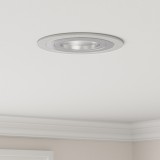 vidaXL beépített spotlámpák 24 db kerek GU10 ezüst Ø91 mm