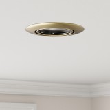 vidaXL Beépített Spotlámpák 24 db Kerek GU10 Sárgaréz Ø90 mm Acél