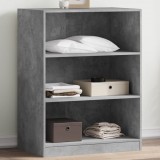 vidaXL Betonszürke szerelt fa ruhásszekrény 77 x 48 x 102 cm