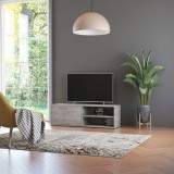vidaXL Betonszürke szerelt fa TV-szekrény 120 x 34 x 37 cm