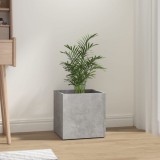 vidaXL Betonszürke szerelt fa virágtartó 40 x 40 x 40 cm