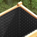 vidaXL Bordázott vízelvezető lap Fekete 0,5 x 20 m HDPE