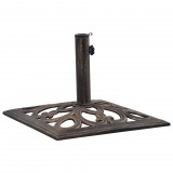 vidaXL Bronzszínű öntöttvas napernyőtalp 12 kg 49 cm