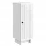 vidaXL Cabinet Magasfényű Fehér 33 x 34,5 x 90 cm Mérnöki fa