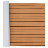 vidaXL Csónak Szőnyeg Barna és Fekete 240 x 90 cm EVA