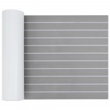 vidaXL Csónak Szőnyeg Csíkos Világosszürke és fehér 240 x 60 cm EVA