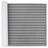 vidaXL Csónak Szőnyeg Csíkos Világosszürke és fekete 240 x 90 cm EVA