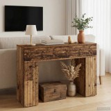 vidaXL Dohányzóasztal Antik Fa 102 x 35 x 75 cm Szerelt Fa