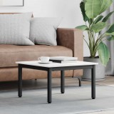 vidaXL Dohányzóasztal Fehér 60 x 60 x 36 cm Tömör fenyőfa