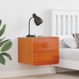 vidaXL Éjjeli asztal 2 db Barna 39 x 34 x 33 cm Tömör fenyőfa