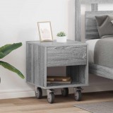 vidaXL Éjjeli asztal 2 db Szürke Sonoma 40,5 x 40 x 48 cm Szerelt Fa