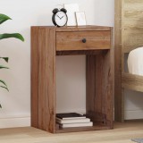 vidaXL Éjjeli asztal Barna 63 x 30 x 79 cm Tömör Mahagóni Fa