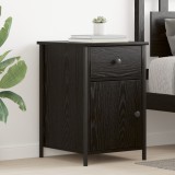 vidaXL Éjjeli szekrények 2 db Fekete tölgy 40x42x60 cm Szerelt fa
