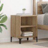 vidaXL Éjjeli Szekrények 2 db Kézműves tölgy 40x30x50 cm Mérnöki fa