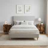 vidaXL Éjjeliszekrény 2 db Füstös Tölgy 43 x 34,5 x 50 cm Szerelt Fa