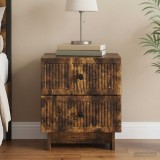 vidaXL Éjjeliszekrény Füstös Tölgy 43 x 34,5 x 47,5 cm Szerelt Fa