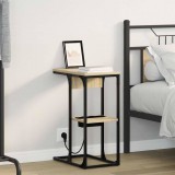 vidaXL Éjjeliszekrény Sonoma tölgy 41,5 x 26 x 60,5 cm Szerelt Fa