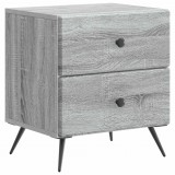 vidaXL Éjjeliszekrény Szürke Sonoma 43 x 34,5 x 47,5 cm Szerelt Fa