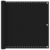 vidaXL Erkély Szúnyogháló Fekete 90 x 800 cm HDPE és Alumínium