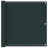 vidaXL Erkély Szúnyogháló Sötétzöld 90 x 1000 cm HDPE és Alumínium
