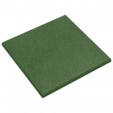 vidaXL Esés elleni védelmi csempék 6 pcs Zöld 50 x 50 cm Gumi