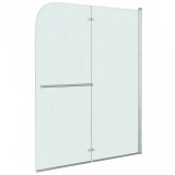 vidaXL Esg zuhanykabin 2-paneles összecsukható ajtóval 120 x 140 cm