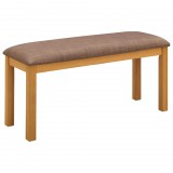 vidaXL Étkező pad 95 x 32 x 45 cm Tömör Tölgyfa Szürke