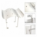 vidaXL Ezüstszínű rozsdamentes acél kéménysapka