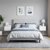vidaXL Fali éjjeli szekrény 2 db Magasfényű Fehér 33 x 34,5 x 24 cm