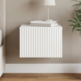 vidaXL Fali éjjeli szekrény Magasfényű Fehér 33 x 34,5 x 20 cm