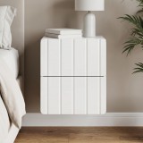 vidaXL Fali éjjeli szekrény Magasfényű Fehér 33 x 34,5 x 43 cm