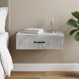 vidaXL Fali oldaltábla 59 x 34,5 x 17 cm Szerelt Fa Betonszürke