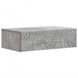 vidaXL Fali oldaltábla Betonszürke 59 x 34,5 x 17 cm Szerelt Fa