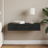vidaXL Fali oldaltábla Fekete 87,5 x 34,5 x 17 cm Szerelt Fa