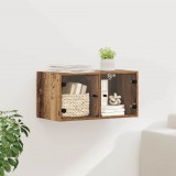 vidaXL Fali Szekrény 68 x 37 x 35 cm Szerelt Fa Öreg fa