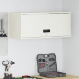 vidaXL Fali szekrény a garázsba Fehér 80 x 33 x 35 cm Porfestett acél