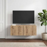 vidaXL Fali TV szekrény 78,5 x 41 x 30 cm Kézműves Tölgy Szerelt Fa